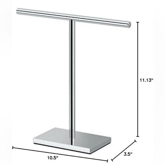 Countertop towel holder (or jewelry holder) with rectangular base. T style NEW - Picture 10 of 11